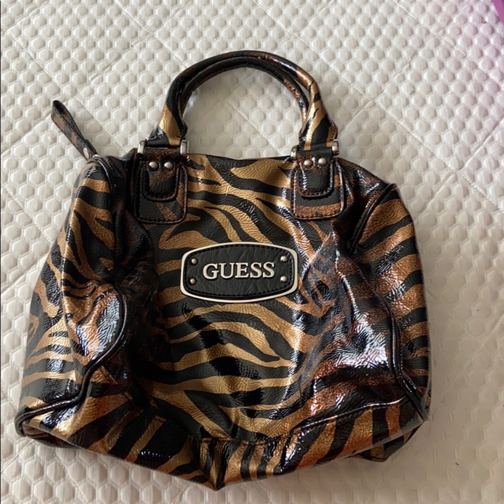 Guess Animal Print Wrist Bag